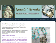 Tablet Screenshot of gracefulrosaries.com